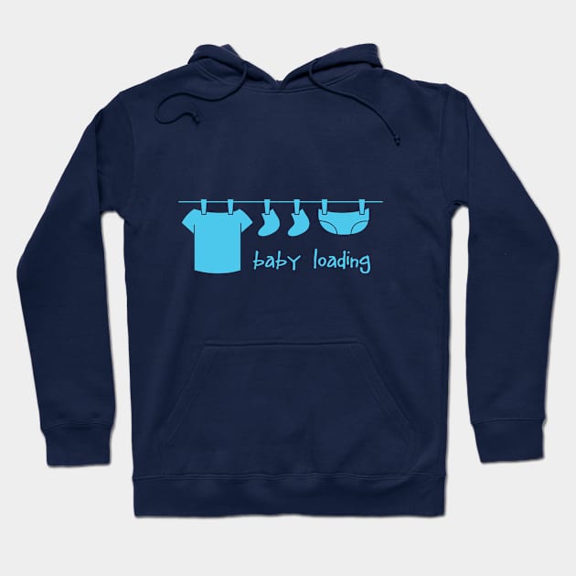 Baby Loading Hoodie by CreativeMintx